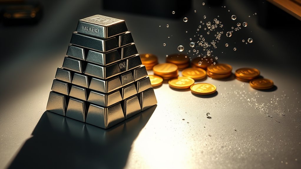 silver rises gold soars