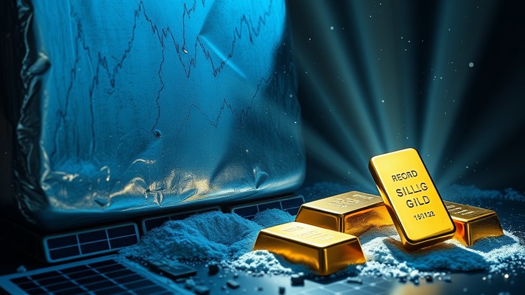 silver rises gold soars