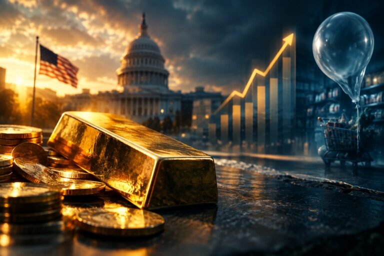 Gold Jumps as US Growth Tops Forecasts and Inflation Eases Slightly